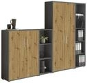 BMG M&ouml;bel Aktenschrank Office Edition 4 (Schrankwand Set, 4tlg) abschlie&szlig;bar,...