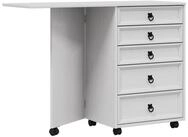 vidaXL Rollcontainer 106 x 39 x 77 cm Rollcontainer Rollwagen Aktenschrank