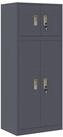 vidaXL Aktenschrank 60 x 40 x 145 cm Aktenschrank Aufbewahrungsschrank 2 stk