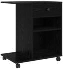 vidaXL Druckertisch vidaXL Druckerst&auml;nder Schwarz Eichen-Optik 60 x 40 x 68,5...