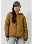 QS Funktionsjacke Outdoor-Jacke Wattierte Jacke mit gepr&auml;gtem Muster gelb XS (34)