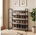 HOMCOM Schuhregal Schuhablage, Schuhst&auml;nder f&uuml;r 12 Paar Schuhe, platzsparend,...