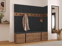 MIRJAN24 Garderoben-Set Orion II, (Komplett-Set, mit 2x Schuhschrank, 3x