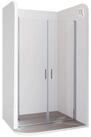 i-flair Dusch-Doppelfl&uuml;gelt&uuml;r Duscht&uuml;r 73-76 cm - H&ouml;he: 190 cm, aus