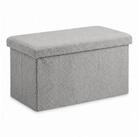 relaxdays Sitzbank aus Teddystoff (1-St), grau