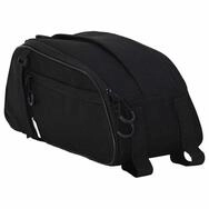 vidaXL Fahrradsattel Fahrradtasche Schwarz 38 x 16 x 16 cm Polyester (1-tlg)