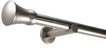 Deco-Raum Gardinenstange Kegel in Edelstahl-optik, &Oslash; 25 mm, 1-l&auml;ufig,...