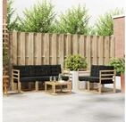 vidaXL Gartenlounge-Set vidaXL Outdoor-Sofagarnitur 6 stk. Wei&szlig; und Schwarz