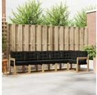 vidaXL Gartenlounge-Set vidaXL Outdoor-Sofagarnitur 6 stk. Wei&szlig; und Schwarz
