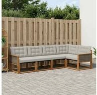 vidaXL Gartenlounge-Set vidaXL Outdoor-Sofagarnitur 6 stk. Nat&uuml;rlich und...