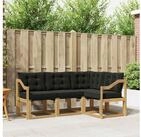 vidaXL Gartenlounge-Set vidaXL Outdoor-Sofagarnitur 4 stk. Wei&szlig; und Schwarz
