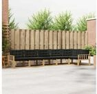vidaXL Gartenlounge-Set vidaXL Outdoor-Sofagarnitur 6 stk. Wei&szlig; und Schwarz