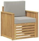 vidaXL Sofaelement Outdoor-Sofagarnitur Polyester Wei&szlig; (1 St)