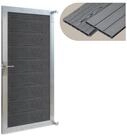 neu.holz Gartentor, &raquo;Segovia&laquo; 180 x 90 cm abschlie&szlig;bar WPC Holzoptik Grau