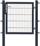 Floraworld Gartentor Floraworld Einzeltor Premium Doppelstabmatte 100 x