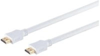 S-Conn HDMI Kabel, 4K, verg., Nylon, wei&szlig;, 5m HDMI-Kabel
