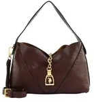 U.S. Polo Assn. Schultertasche Hobo Bag (Set, 2-tlg) braun