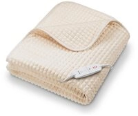 BEURER Heizdecke HD 72 Waffle Sage Green mit 3 Temperaturstufen, Volumin&ouml;ser...