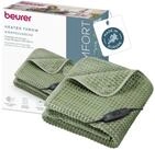 BEURER Heizdecke HD 72 Waffle Sage Green mit 3 Temperaturstufen, Volumin&ouml;ser...