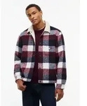 Tommy Jeans Hemdjacke TJM TEDDY COLLAR BRUSHED SHACKET blau S (46)
