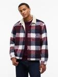 Hemdjacke TOMMY JEANS "TJM TEDDY COLLAR BRUSHED SHACKET", Herren, Gr. S, bunt