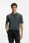 BOSS ORANGE T-Shirt TChup Relaxed Fit Stretch-Cotton-Jersey Rundhalsausschnitt gr&uuml;n