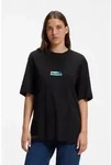 HUGO T-Shirt Norostee Unisex, Regular Fit, Grafikdruck schwarz M