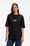 T-Shirt HUGO "Norostee", Damen, Gr. M, schwarz (schwarz001), Single Jersey,