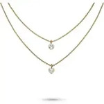 s.Oliver Ketten-Set Schmuck Geschenk Edelstahl Halskette The Double Row, Herz,...