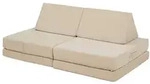 en.casa Kindersofa, 5 Teile, Spielsofa &raquo;Norhulta&laquo; Cord Beige beige 120 cm x...