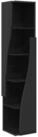 vidaXL Eckschrank Eckschrank 27,5x27x140cm Holzwerkstoff Schwarz (1-St)
