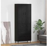 vidaXL Sideboard vidaXL Highboard 2 stk. Schwarz Eichen-Optik 69,5 x 34 x 180 cm