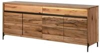 Massivmoebel24 Sideboard MONTREUX LUX Wildeiche / Zerreiche Massivholz natur