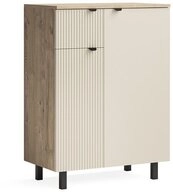 Vicco Kommode Puerto, Eiche/Cashmere, 69 x 95 cm