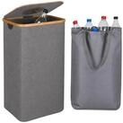 relaxdays Flaschensammler Pfandflaschen-Sammelbeh&auml;lter 100 L (1 St), grau, 100...