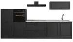 Vicco K&uuml;chenzeile R-Line, Anthrazit Landhaus/Anthrazit, 340 cm ohne...