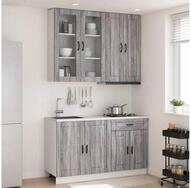 vidaXL H&auml;ngeschrank vidaXL K&uuml;cheneinheit PORTO 4 stk. Grau Sonoma...