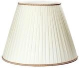 Orion Leuchten Lampenschirm Lampenschirm Creme Stoff braune Borte &Oslash; 56 cm H 41...