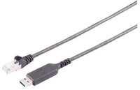 S-Conn USB-A LAN Adapterkabel 1G, RJ45, PVC, schw., 1,5m USB-Kabel
