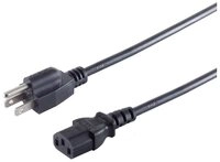S-Conn USA Stecker - Kaltger&auml;tebu, schwarz, 1,8 m Netzkabel