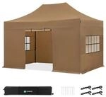 VONROC Pavillon Pavillon wasserdicht stabil - Partyzelt EasyUp System -...