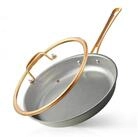 LuxusKollektion Bratpfanne Bratpfanne Edelstahl 28cm Tri-Ply mit Deckel