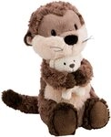 Nici Kuscheltier Winter, Otter Ophelio mit Teddy 7cm gestrickt 25cm