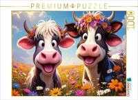 CALVENDO Puzzle CALVENDO Puzzle Zwei s&uuml;&szlig;e K&uuml;he zum knuddeln, 1000 Teile