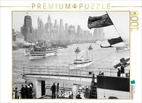 CALVENDO Puzzle CALVENDO Puzzle Historic New York: Manhattan skyline from ferry...