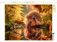 CALVENDO Puzzle CALVENDO Puzzle Ein Schluck Sommer, der Igel stillt seinen...