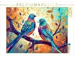 CALVENDO Puzzle CALVENDO Puzzle Farbenfrohe V&ouml;gel auf einem Zweig, 2000 Teile