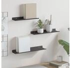 vidaXL Wandregal vidaXL Schwebendes Regal 3 stk. Schwarz 40 x 9 x 2,5 cm Stahl