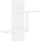 vidaXL Wandregal 59 x 17 x 63 cm Wandregal Wei&szlig; 59x17x63 cm Holzwerkstoff
