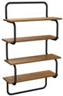 vidaXL Regal 4-stufiges Wandregal Altholz 60 x 24,5 x 104 cm Holzwerkstoff,...
